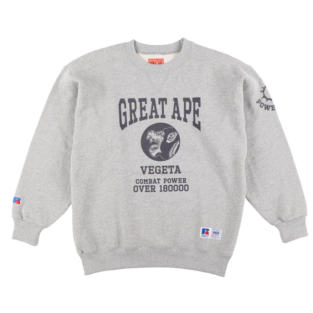 RofJ】×RUSSELL ATHLETIC『DRAGON BALL』SWEATSHIRT GY #1大猿ベジータ