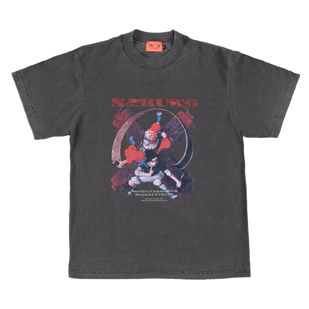 RofJ】『NARUTO-ナルト-』BOXED TEE BLACK ＜VOL.17 COVER
