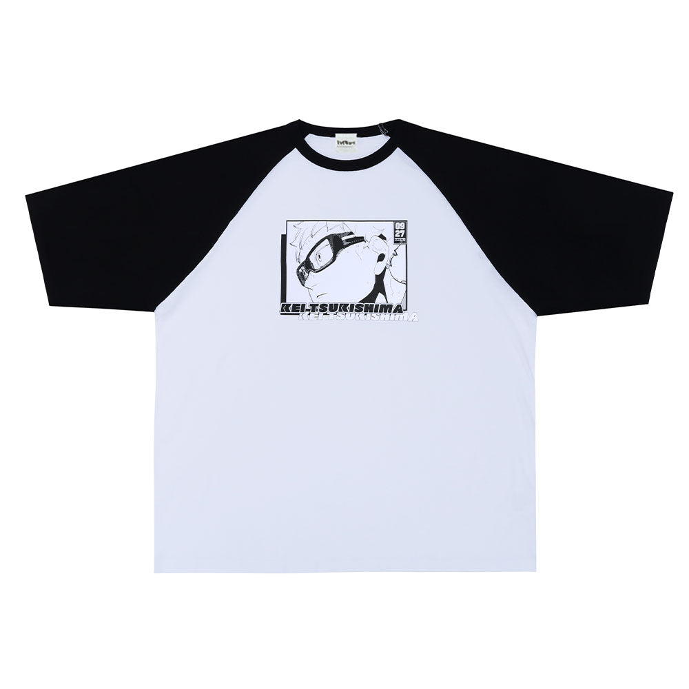 ハイキュー　月島蛍　Tシャツ　R4G ハイキュー!!』ラグランTシャツ “HEROES” 月島蛍 – JUMP SHOP