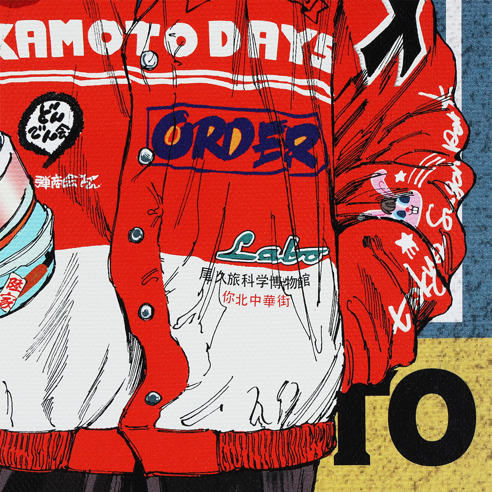 『SAKAMOTO DAYS』フルカラーアートボード　「HOW TO RIDE SHIN's MOTORBIKE」
