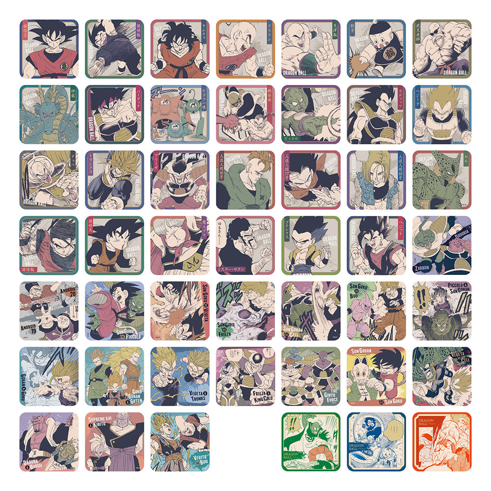 【JAS】『DRAGON BALL』アートコースター(R)　 第2弾　全種セット　（全45種＆特典3種／計48種入り）