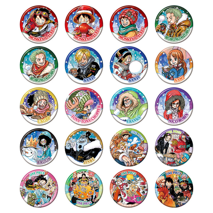 『ONE PIECE』コレクション缶バッジ　“WINTER”　第1弾（全20種／ランダム1種入り）