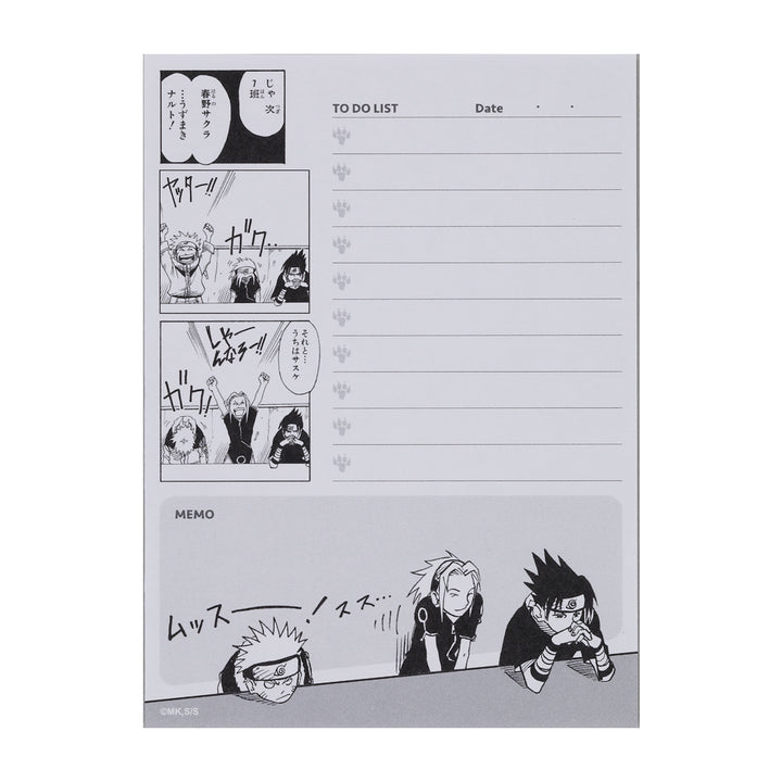 『NARUTO-ナルト-』第七班結成メモ　ブロマイド付き