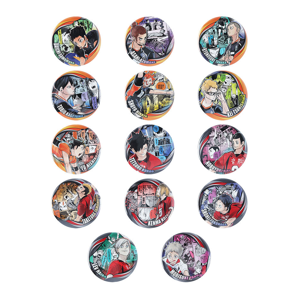 『ハイキュー!!』コレクション缶バッジ　“MEMORIES”　第3弾　烏野高校vs音駒高校　（全14種／ランダム1種入り）