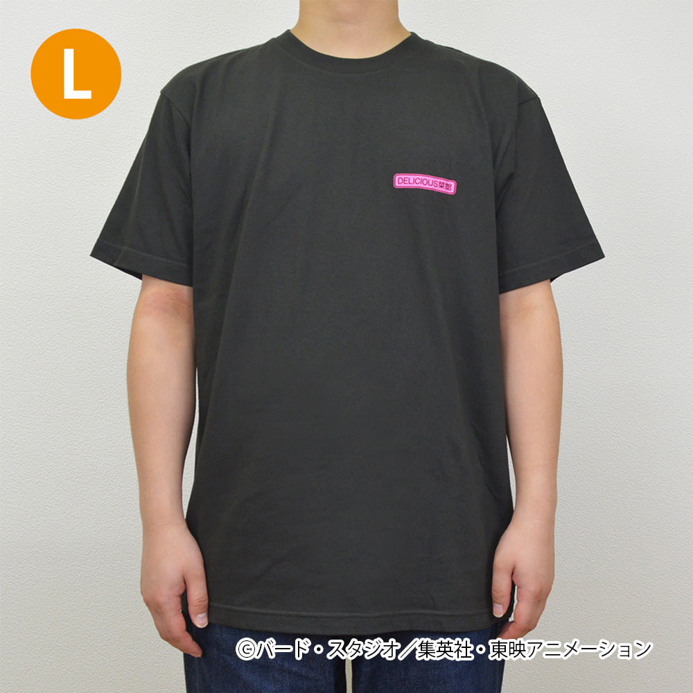 ドラゴンボール　DELICIOUS菜館　Tシャツ　神龍　ブラック×ピンク　M