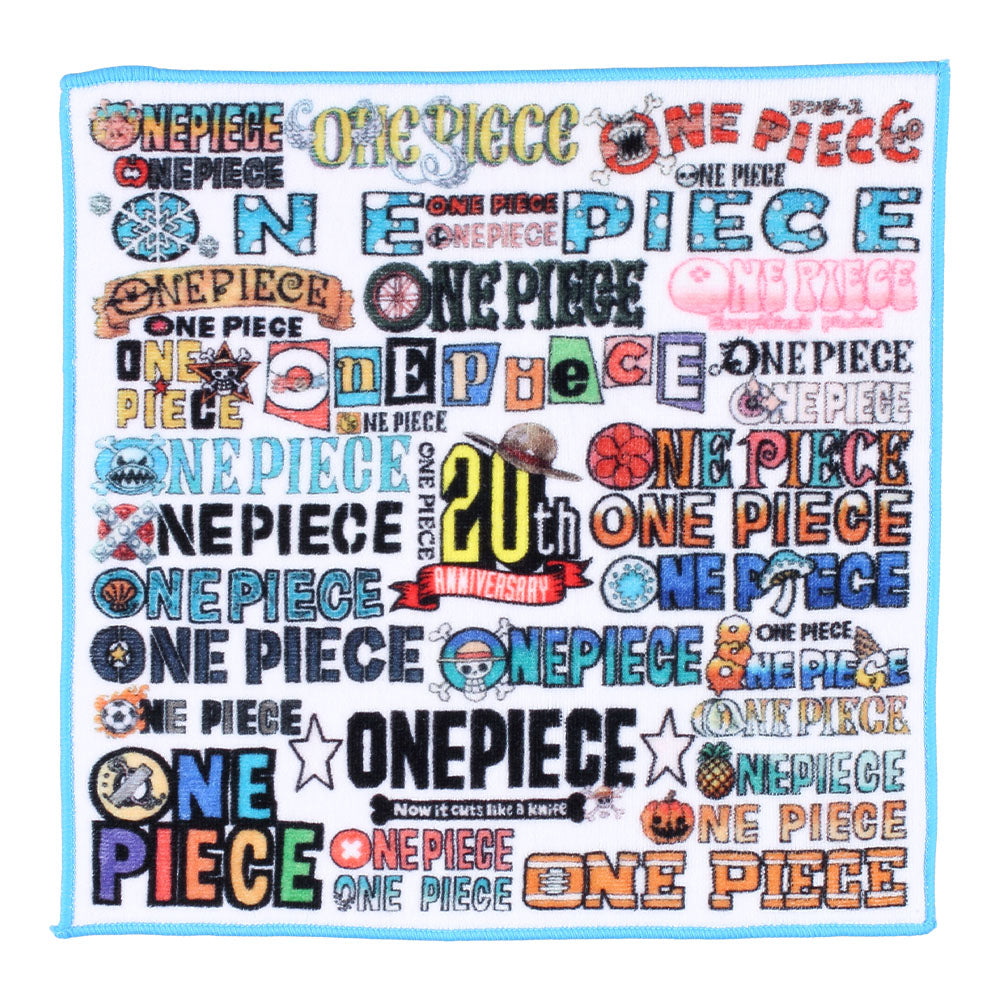 『ONE PIECE』連載２０周年記念　ロゴがいっぱい　ミニタオル