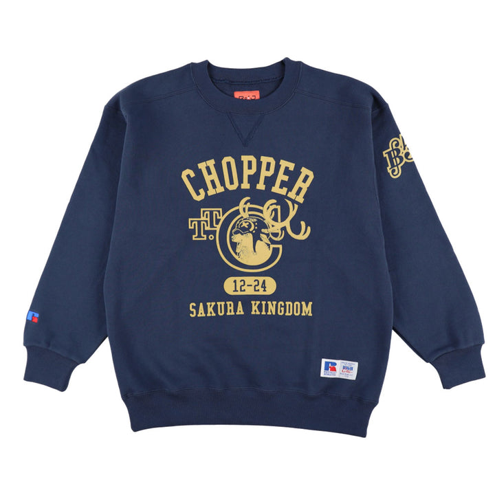 【RofJ】×RUSSELL ATHLETIC『ONE PIECE』SWEATSHIRT NV #1チョッパー S