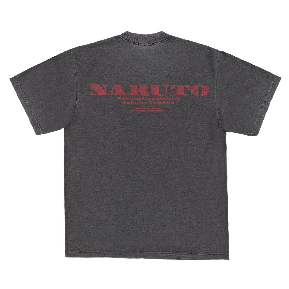 【RofJ】『NARUTO-ナルト-』BOXED TEE BLACK ＜VOL.17 COVER ILLUSTRATION＞ XL