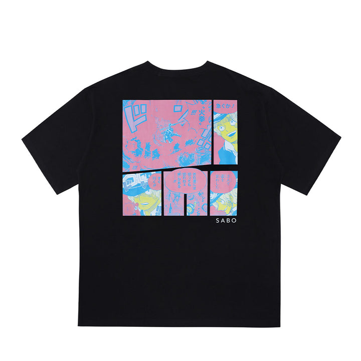 『ONE PIECE』ポケット付きビッグシルエットTシャツ　“HEROES”　サボ