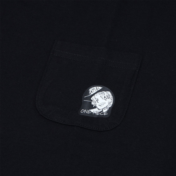 『ONE PIECE』ポケット付きビッグシルエットTシャツ　“HEROES”　サボ