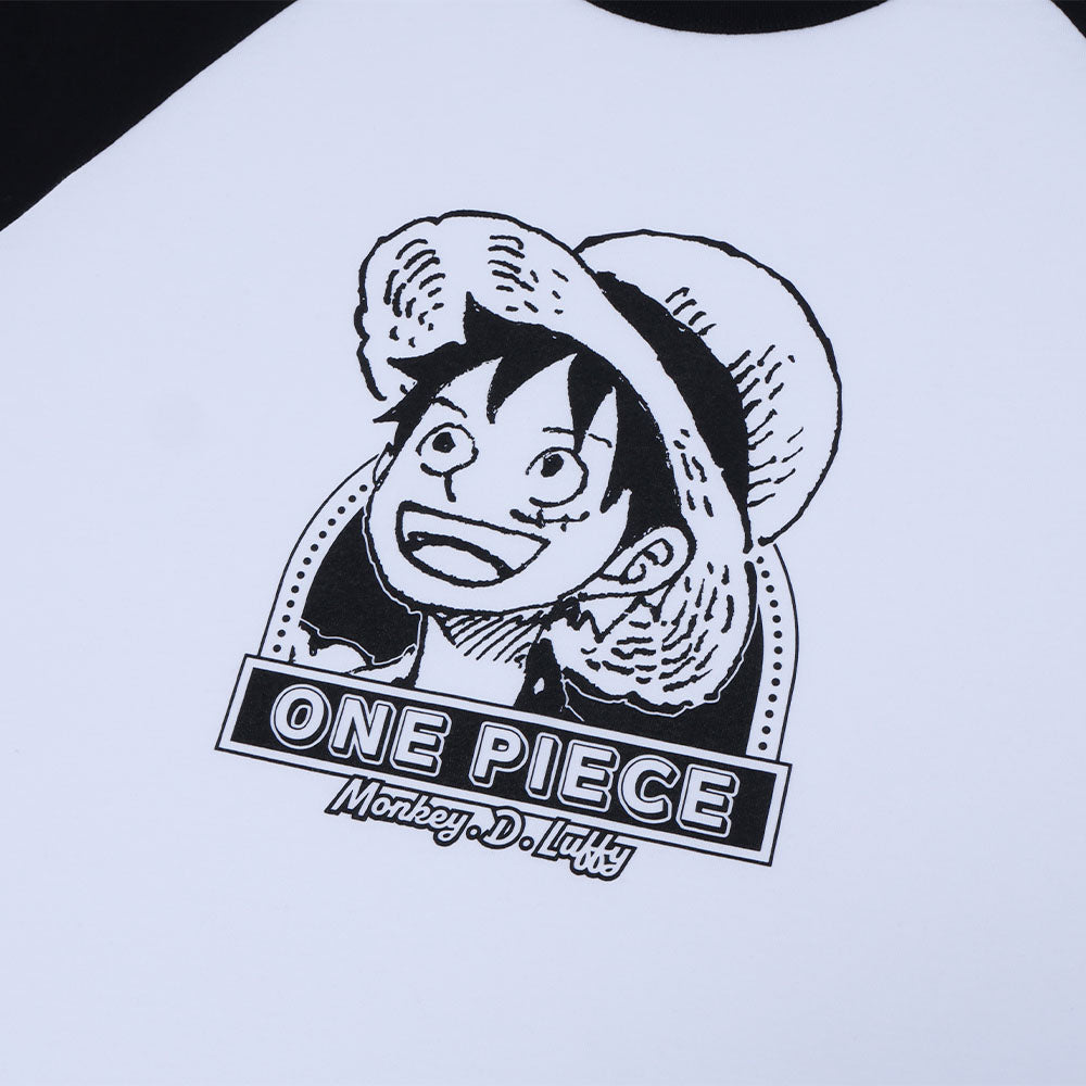 ONE PIECE』ラグランTシャツ “HEROES” モンキー・D・ルフィ – JUMP SHOP