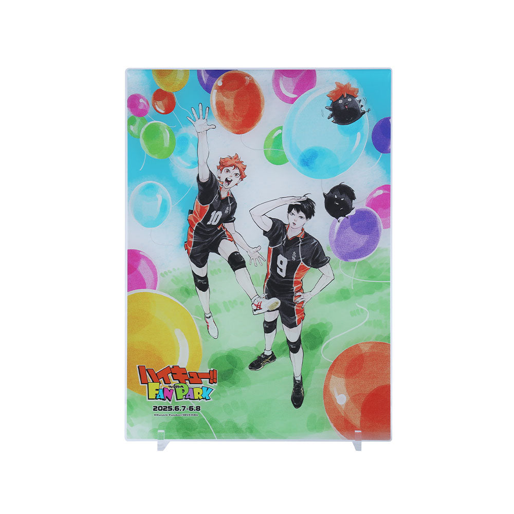 『ハイキュー!!』箔入りアクリルアート　キービジュアル　＜ハイキュー!!　FAN PARK＞