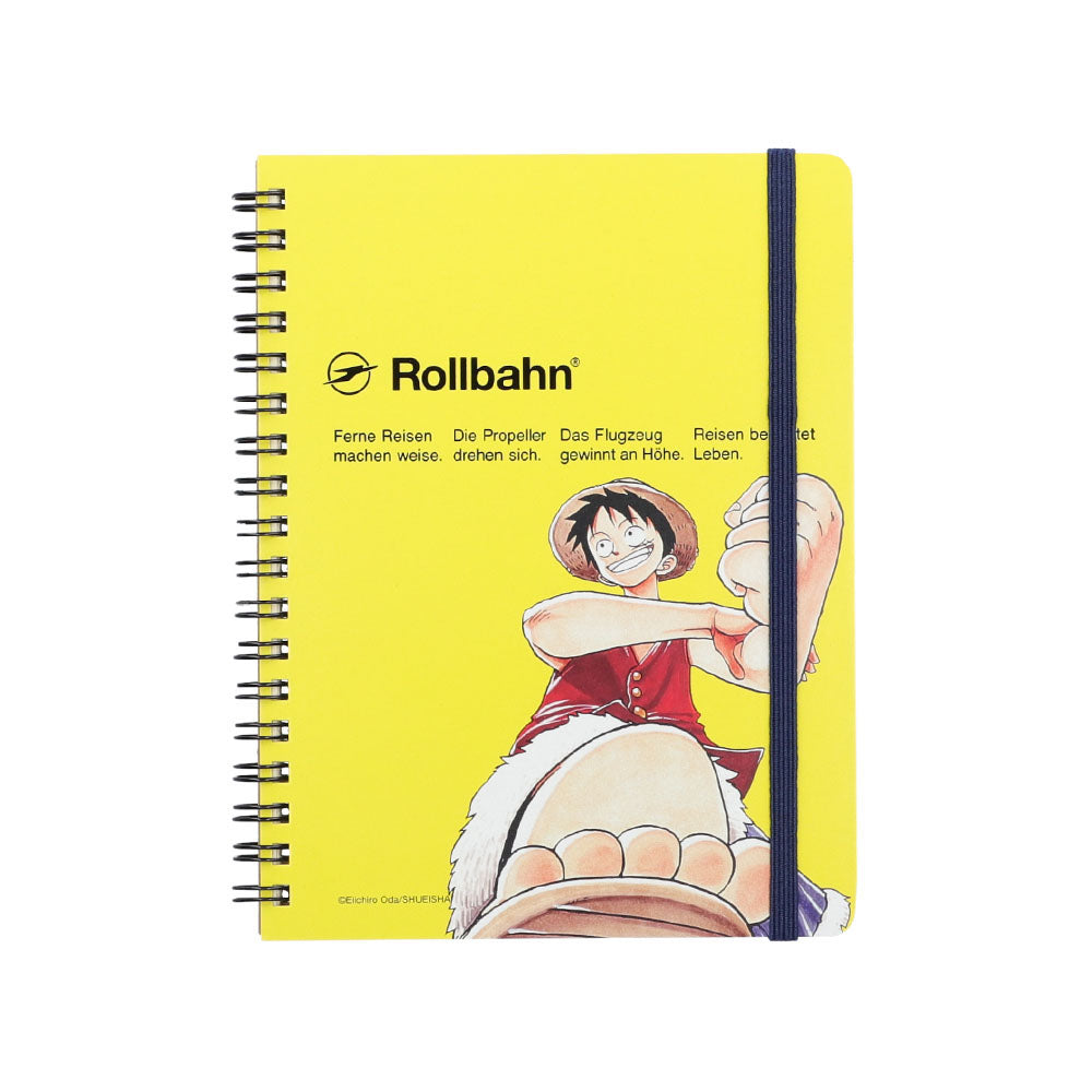 【RofJ】×DELFONICS『ONE PIECE』Rollbahn Spiral bound notebook L #1ルフィ