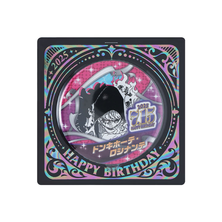 『ONE PIECE』バースデイ缶バッジ　ドンキホーテ・ロシナンテ（コラソン）