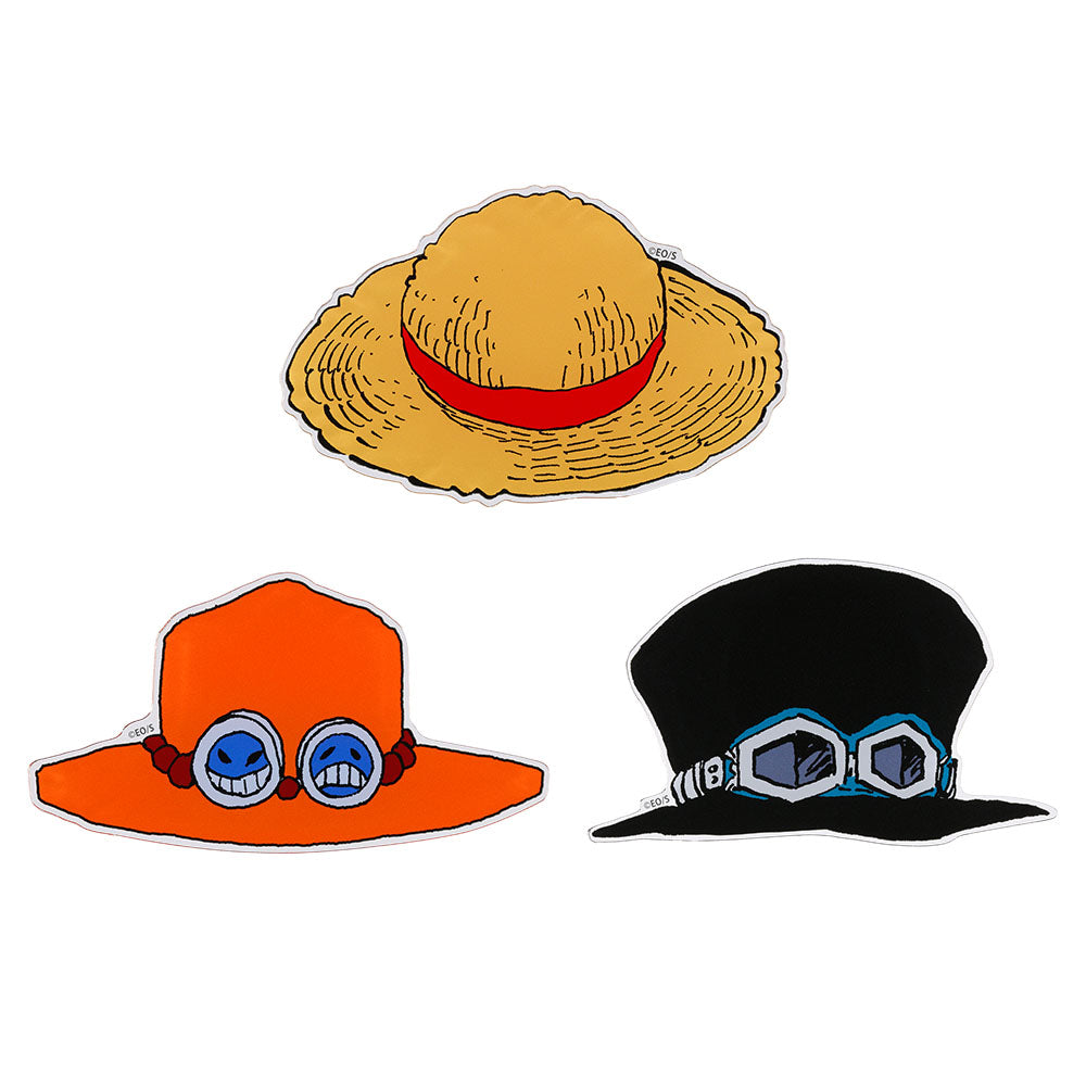 『ONE PIECE』帽子型アクリルコースター　3個入り　ルフィ＆エース＆サボ