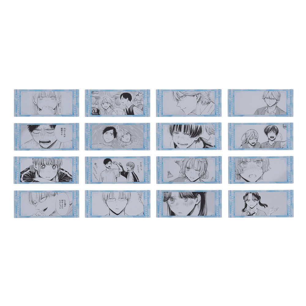 『アオのハコ』フィルム風クリアしおりコレクション2枚入り　第1弾　（全8組／ランダム1組入り）