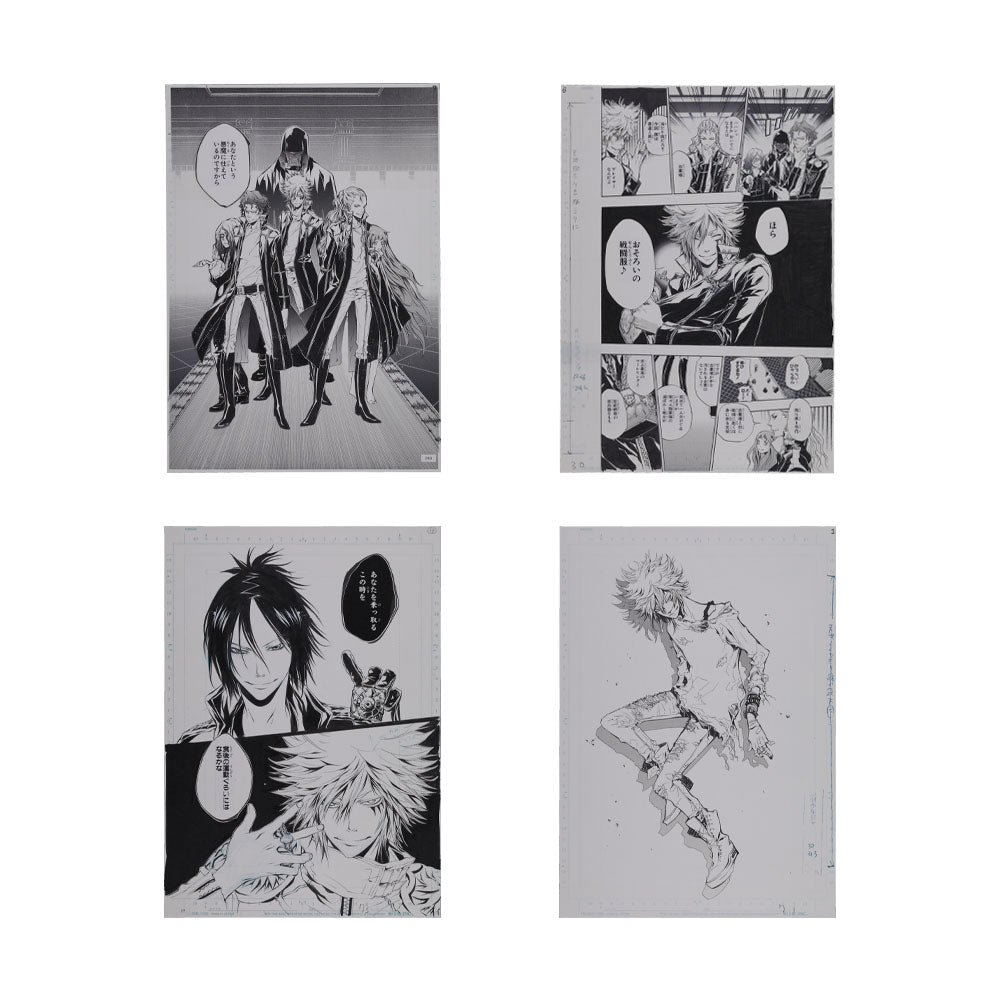 『家庭教師ヒットマンREBORN!』複製原稿4枚セット　ミルフィオーレ　＜天野明展　東京凱旋＞