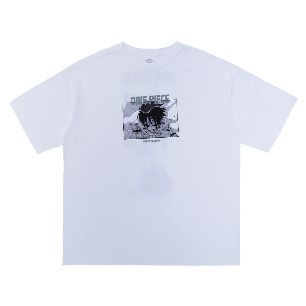 『ONE PIECE』Tee White　モンキー・D・ルフィ　Mサイズ