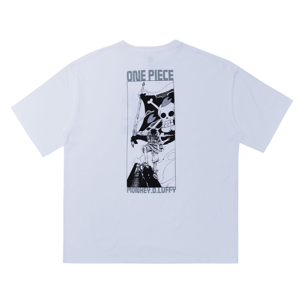 『ONE PIECE』Tee White　モンキー・D・ルフィ　Lサイズ