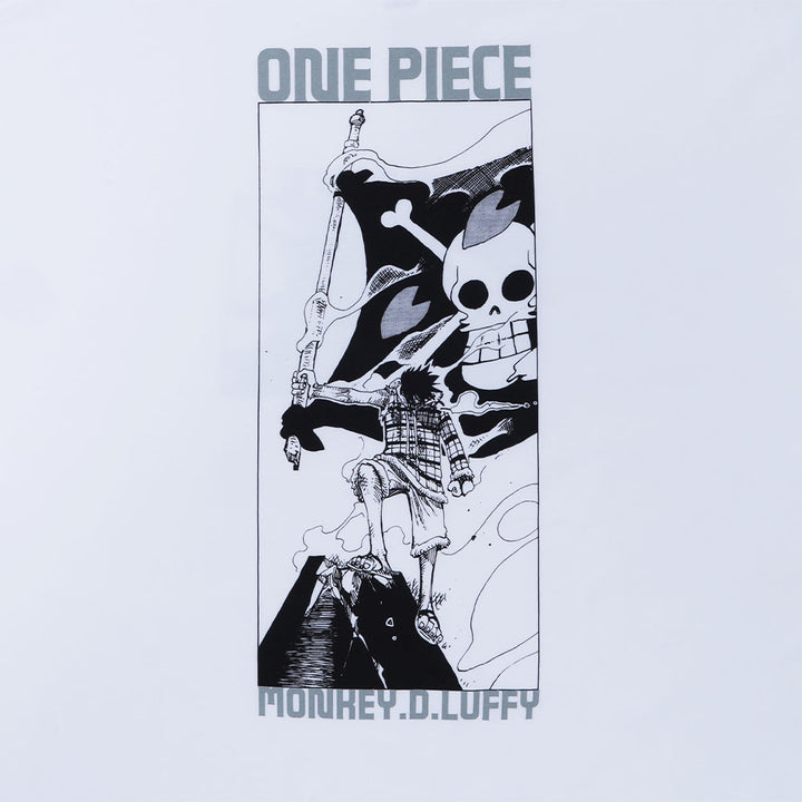 『ONE PIECE』Tee White　モンキー・D・ルフィ　Lサイズ
