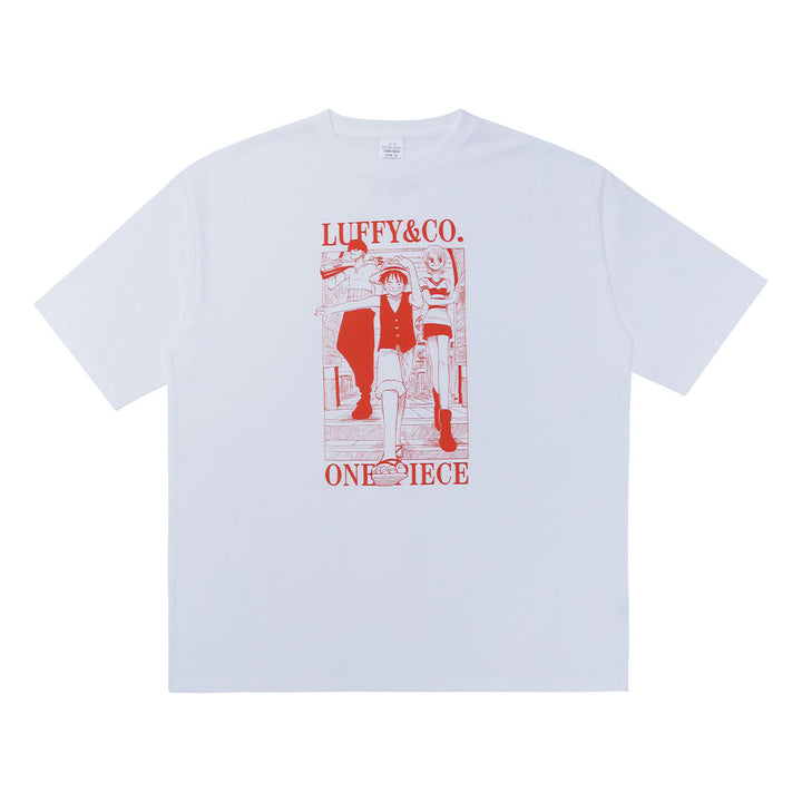 『ONE PIECE』Tee White　ルフィ＆ゾロ＆ナミ　Mサイズ