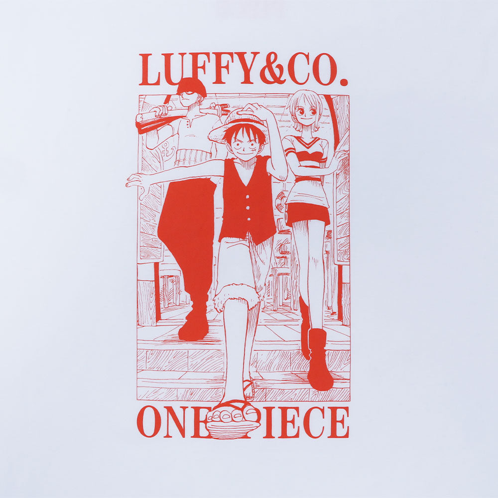 『ONE PIECE』Tee White　ルフィ＆ゾロ＆ナミ　Lサイズ