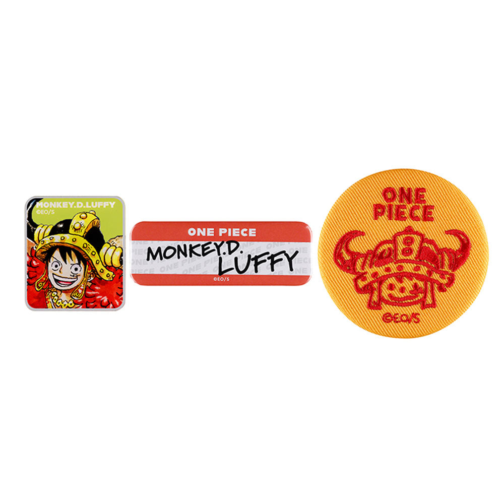『ONE PIECE』バッジいろいろセット　（アクリルバッジ・缶バッジ・刺繍バッジ）