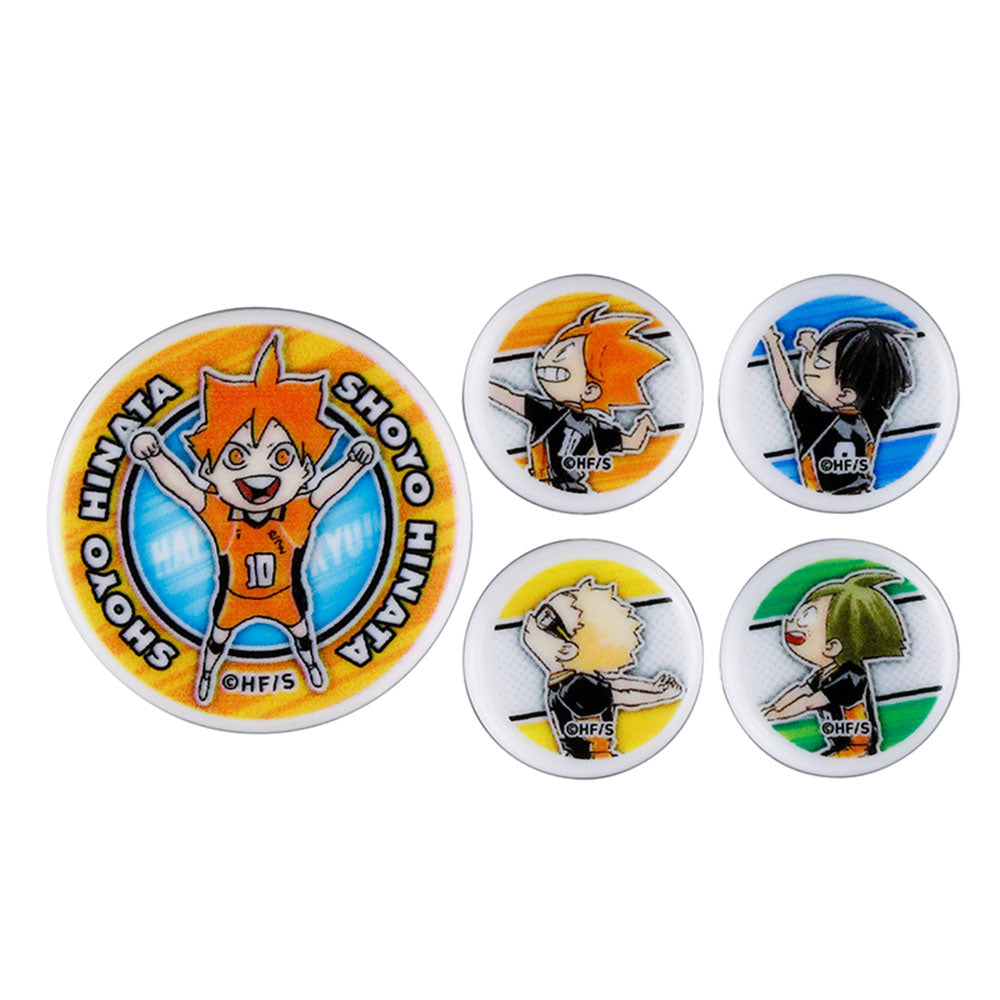 『ハイキュー!!』オリジナルボタン5種セット（大サイズ1個＆小サイズ4個）