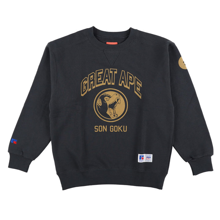 【RofJ】×RUSSELL ATHLETIC『DRAGON BALL』SWEATSHIRT CGY #1悟空大猿 M