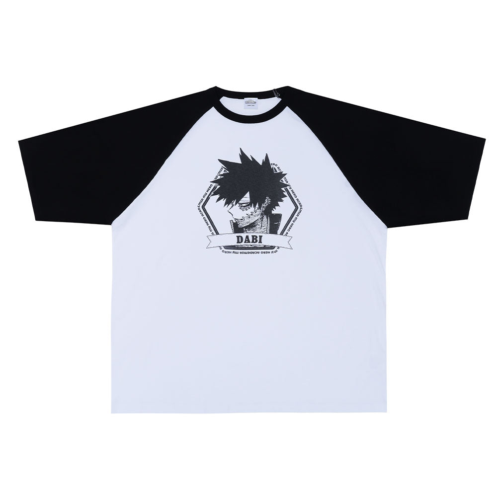 僕のヒーローアカデミア』ラグランTシャツ “VILLAINS” 荼毘 – JUMP SHOP