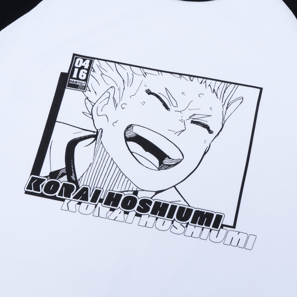 『ハイキュー!!』ラグランTシャツ　“HEROES”　星海光来