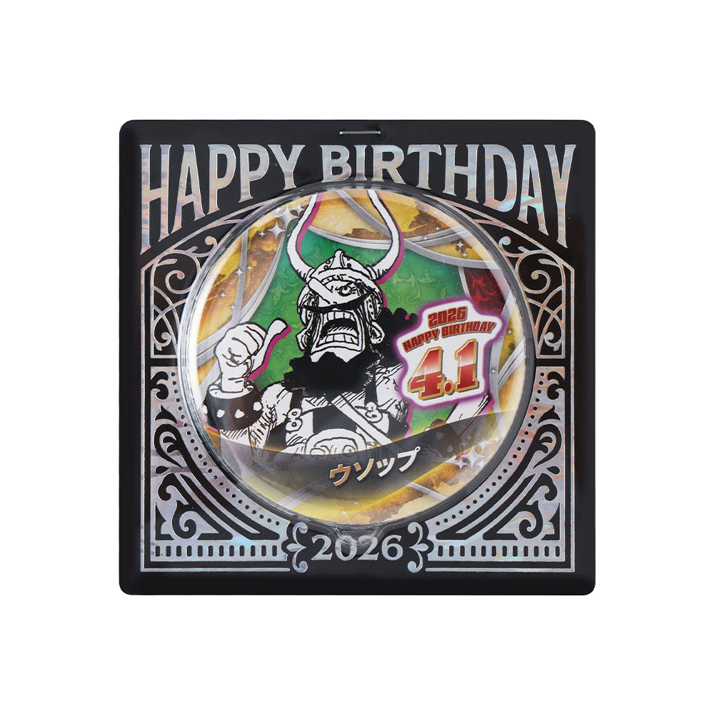 『ONE PIECE』バースデイ缶バッジ　ウソップ