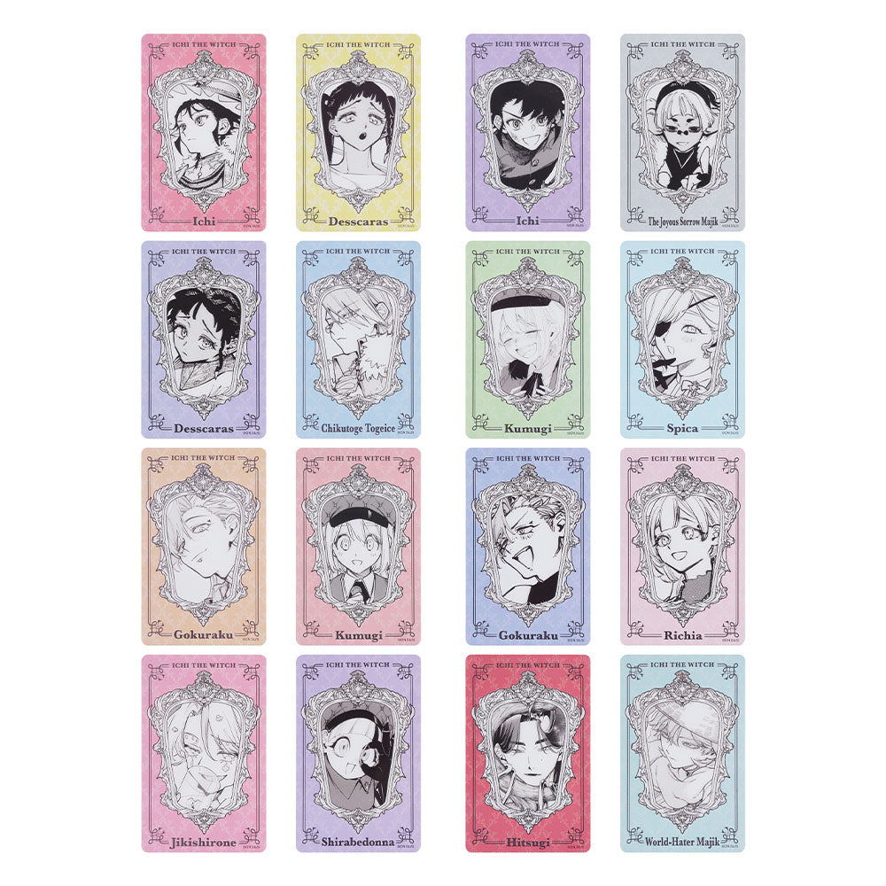 『魔男のイチ』アートクリアカードコレクション2枚入り　第1弾　（全8組／ランダム1組入り）