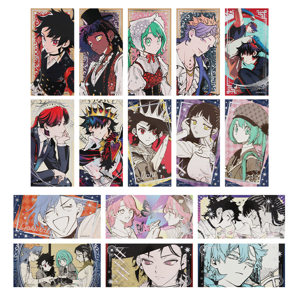 『魔男のイチ』箔押しステッカーコレクション　第1弾　（全16種／ランダム2種入り）