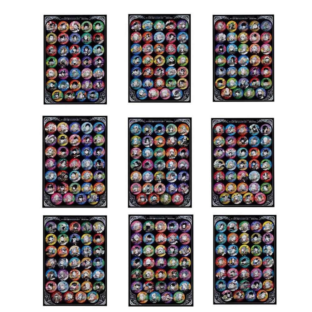 「週刊少年ジャンプ」「ジャンプSQ．」「少年ジャンプ＋」バースデイ缶バッジステッカー　2025Ver.　（306枚）