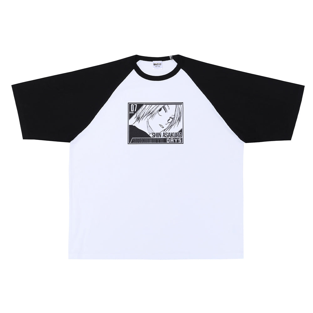 『SAKAMOTO DAYS』ラグランTシャツ　“HEROES”　朝倉シン