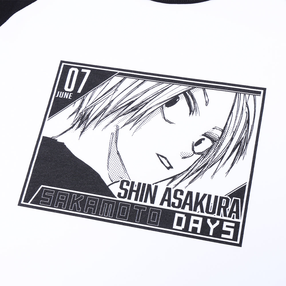 『SAKAMOTO DAYS』ラグランTシャツ　“HEROES”　朝倉シン