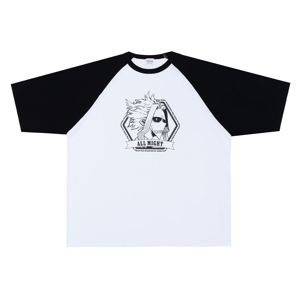 『僕のヒーローアカデミア』ラグランTシャツ　“HEROES”　オールマイト