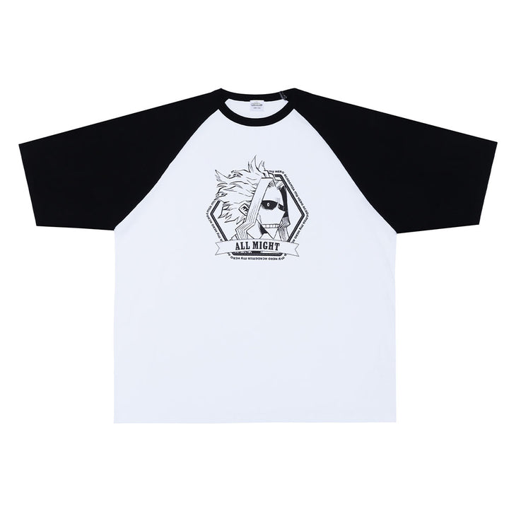 『僕のヒーローアカデミア』ラグランTシャツ　“HEROES”　オールマイト