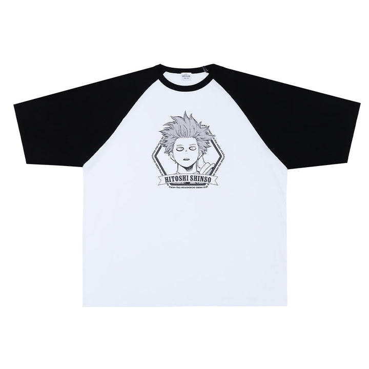 『僕のヒーローアカデミア』ラグランTシャツ　“HEROES”　心操人使