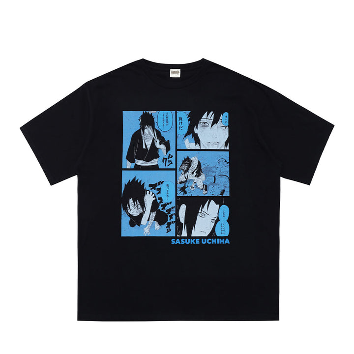 『NARUTO-ナルト-』ビッグシルエットTシャツ　“HEROES”　うちはサスケ