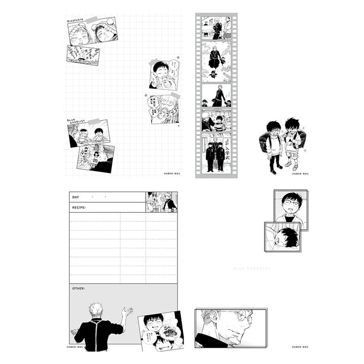 『青の祓魔師』藤本獅郎の育児メモ　ブロマイド付き