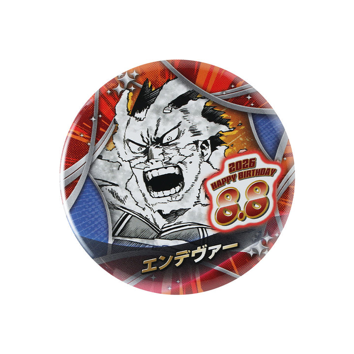 『僕のヒーローアカデミア』バースデイ缶バッジ　エンデヴァー