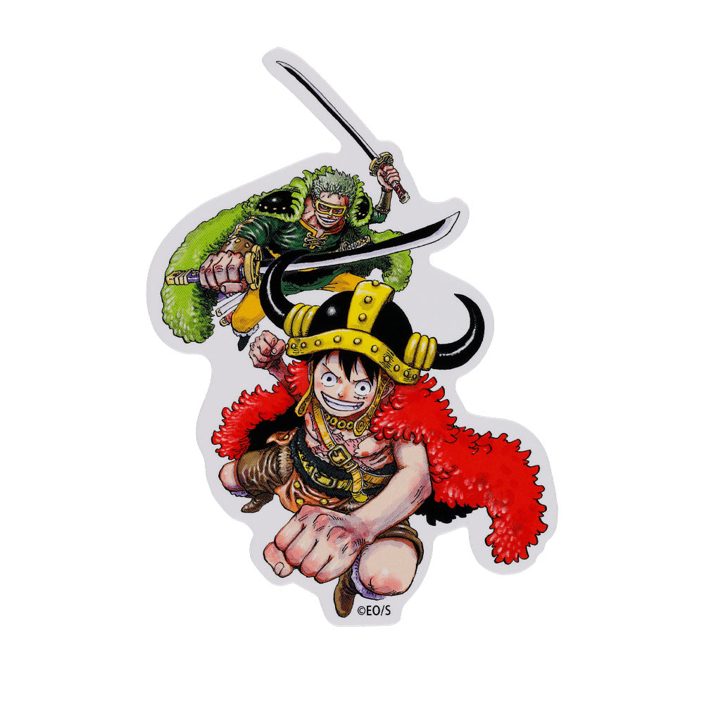 『ONE PIECE』ダイカットステッカー　ルフィ＆ゾロ　（2025年WJ17号）