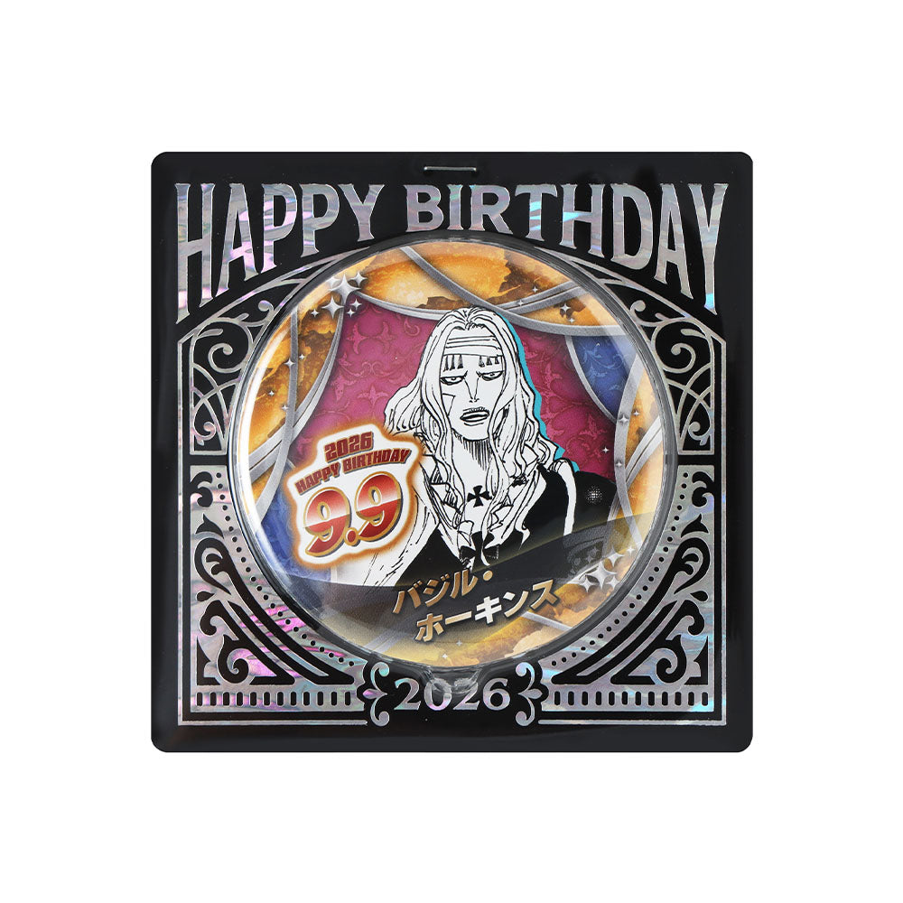 『ONE PIECE』バースデイ缶バッジ　バジル・ホーキンス