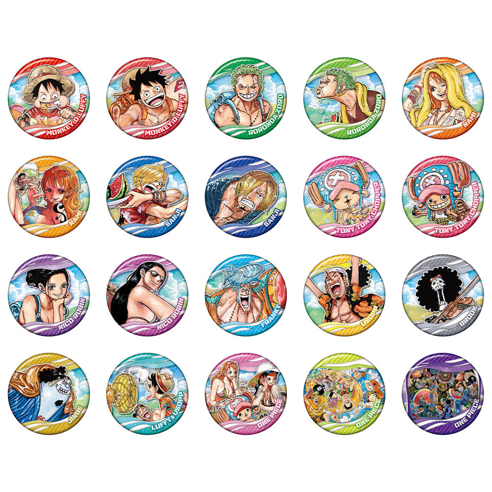 『ONE PIECE』コレクション缶バッジ　“SUMMER”　第1弾　（全20種／ランダム1種入り）