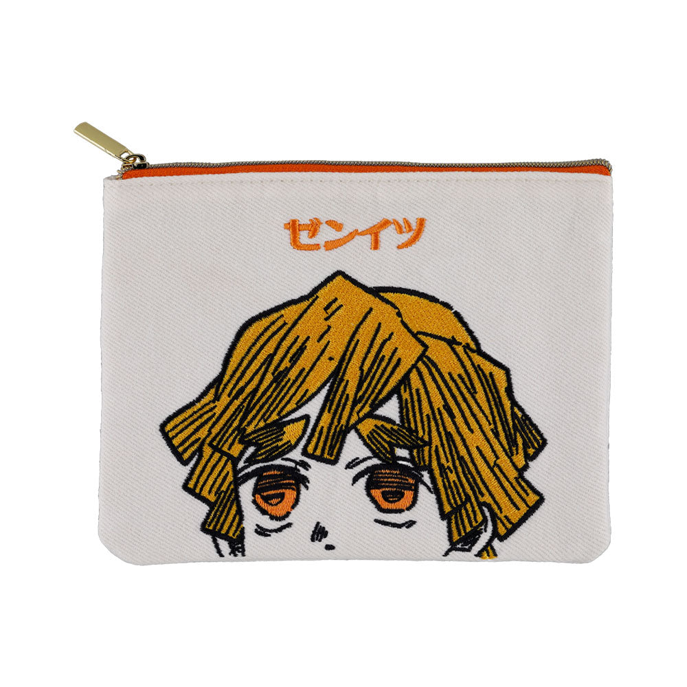 『鬼滅の刃』刺繍デニムポーチ　善逸