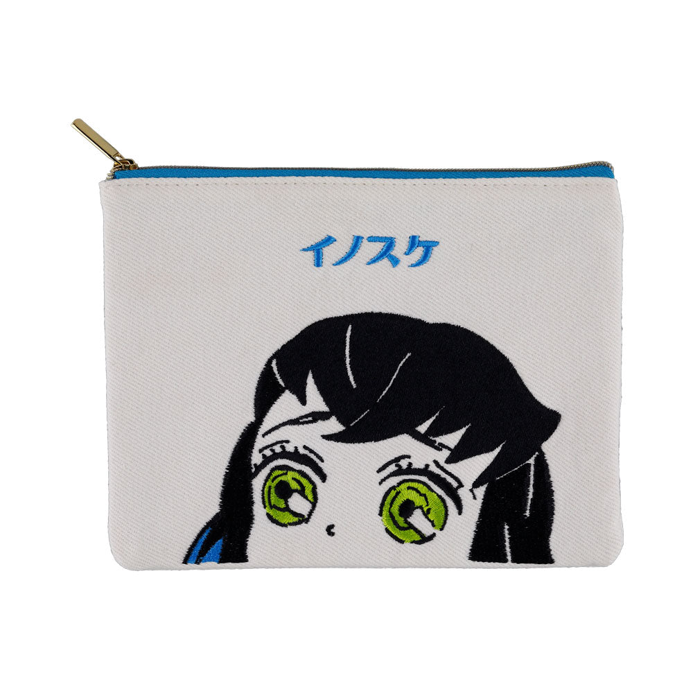 『鬼滅の刃』刺繍デニムポーチ　伊之助
