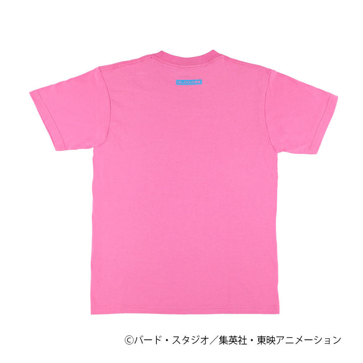 ドラゴンボール　DELICIOUS菜館　Tシャツ　ブルマ　ピンク×ブルー　L