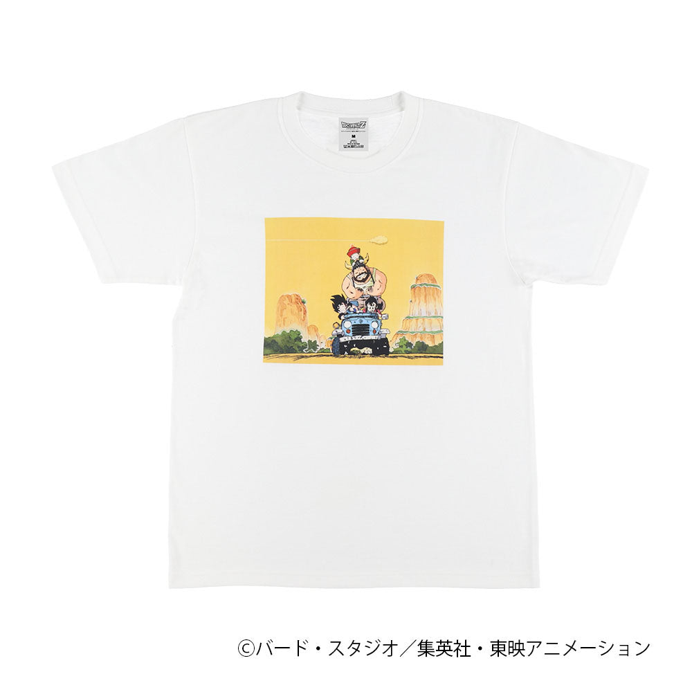 ドラゴンボールZ　場面写Tシャツ　悟空・チチ・悟飯・牛魔王　ホワイト M